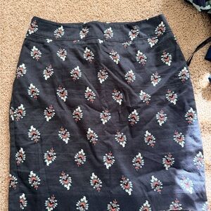 loft Stylish navy Patterned Women's Skirt